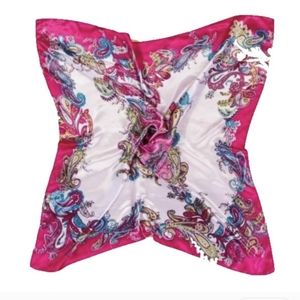 Silky Satin Square Scarf, Head Shawl